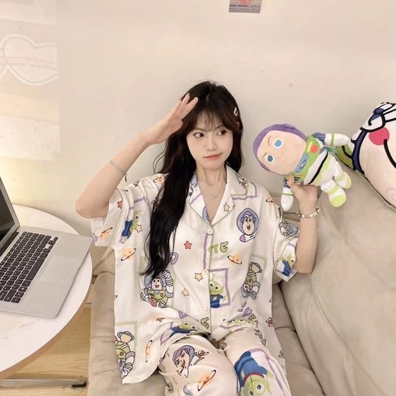ชุดนอน3 ชิ้น toy story ผ้าเนื้อนิ่มใส่นอนสบาย รูปที่ 3