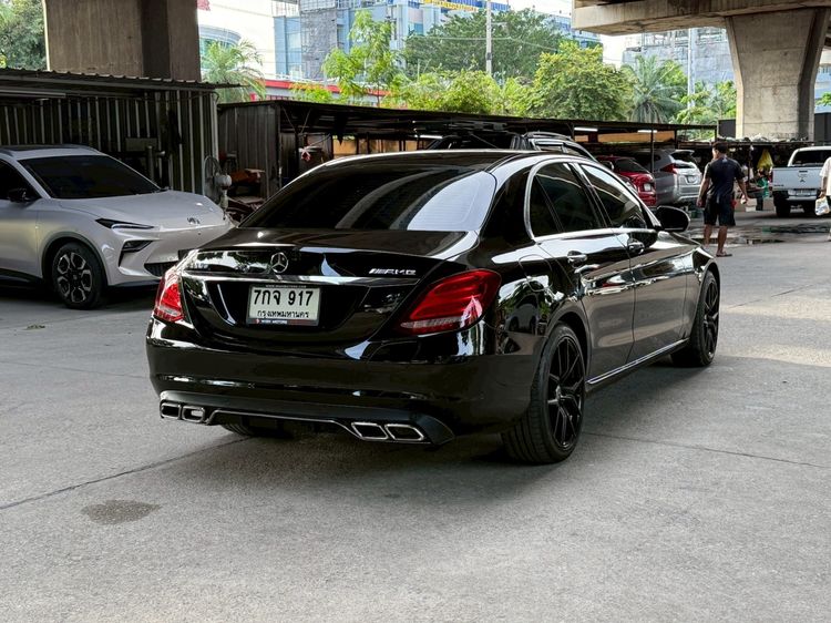 Mercedes-Benz C-Class 2018 C350 Sedan ปลั๊กอินไฮบริด (PHEV) ไม่ติดแก๊ส เกียร์อัตโนมัติ ดำ รูปที่ 3