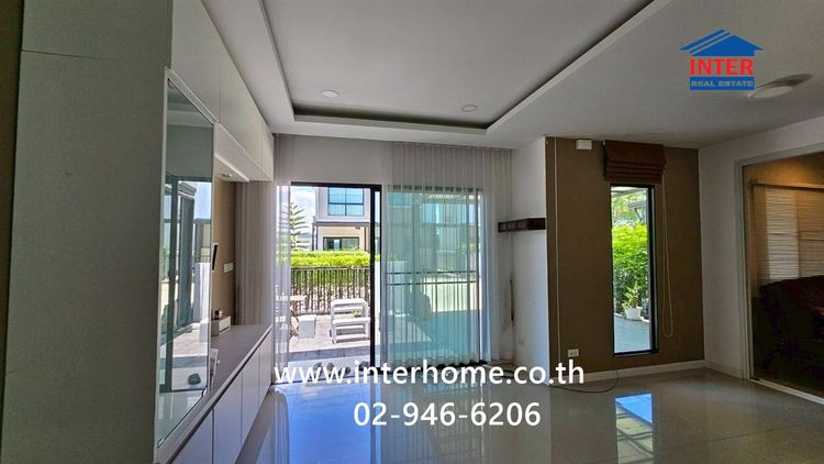 บ้านเเฝด 2 ชั้น 35.3 ตร.ว. หมู่บ้านอีโคเฮ้าส์ วงแหวน-ลำลูกกา ใกล้มหาวิทยาลัยเทคโนโลยีราชมงคลธัญบุรี ถนนเลียบมอเตอร์เวย์ ลำลูกกา ปทุมธานี รูปที่ 4