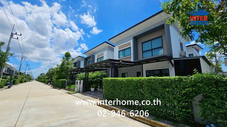 บ้านเเฝด 2 ชั้น 35.3 ตร.ว. หมู่บ้านอีโคเฮ้าส์ วงแหวน-ลำลูกกา ใกล้มหาวิทยาลัยเทคโนโลยีราชมงคลธัญบุรี ถนนเลียบมอเตอร์เวย์ ลำลูกกา ปทุมธานี รูปที่ 3