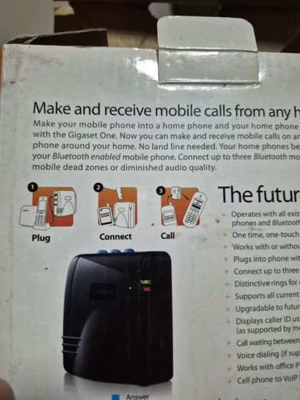 Gigaset One Bluetooth Gateway ของแท้จากเยอรมนี รุ่นหายาก เชื่อมมือถือเข้ากับโทรศัพท์บ้านผ่าน Bluetooth ได้ทันที อุปกรณ์ครบกล่อง รูปที่ 6