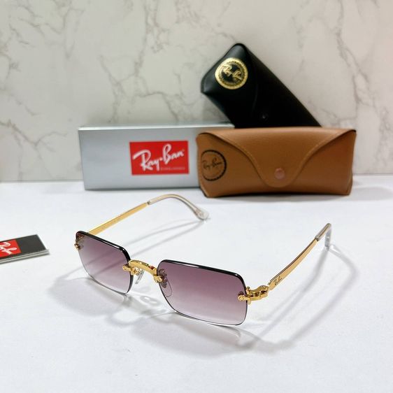 Ray-Ban Square Frameless รหัสรุ่น RB3625 ขนาดเลนส์ 54 มม. เลนส์แท้ 💯 กัน UV 400 มีกล่อง ผ้าเช็ด ถุงแว่นครบ แว่นตา รูปที่ 15