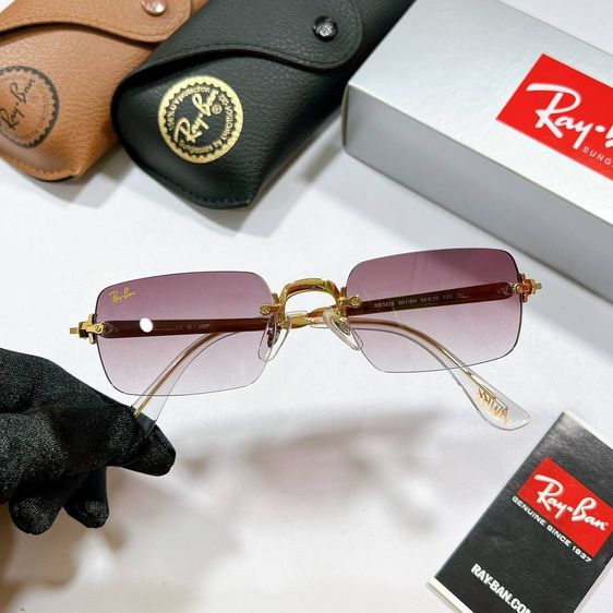 Ray-Ban Square Frameless รหัสรุ่น RB3625 ขนาดเลนส์ 54 มม. เลนส์แท้ 💯 กัน UV 400 มีกล่อง ผ้าเช็ด ถุงแว่นครบ แว่นตา รูปที่ 11