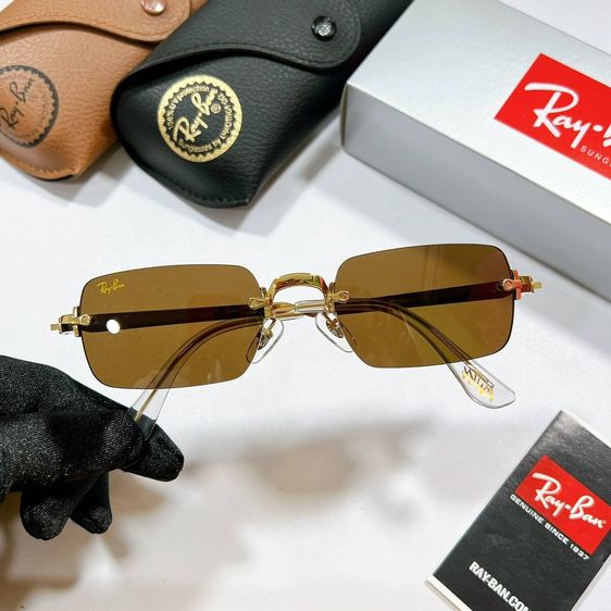 Ray-Ban Square Frameless รหัสรุ่น RB3625 ขนาดเลนส์ 54 มม. เลนส์แท้ 💯 กัน UV 400 มีกล่อง ผ้าเช็ด ถุงแว่นครบ แว่นตา รูปที่ 8