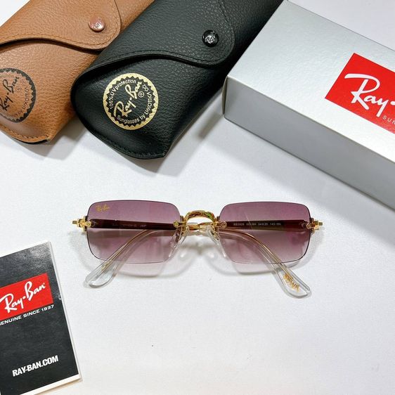 Ray-Ban Square Frameless รหัสรุ่น RB3625 ขนาดเลนส์ 54 มม. เลนส์แท้ 💯 กัน UV 400 มีกล่อง ผ้าเช็ด ถุงแว่นครบ แว่นตา รูปที่ 5