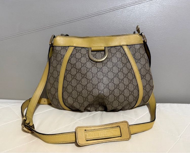 Gucci GG Canvas Abbey D-Ring  Crossbody Bag 