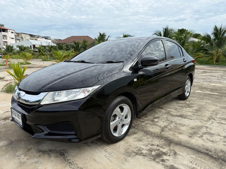 Honda City 2015 1.5 Sv i-VTEC Sedan เบนซิน ไม่ติดแก๊ส เกียร์อัตโนมัติ ดำ รูปที่ 2