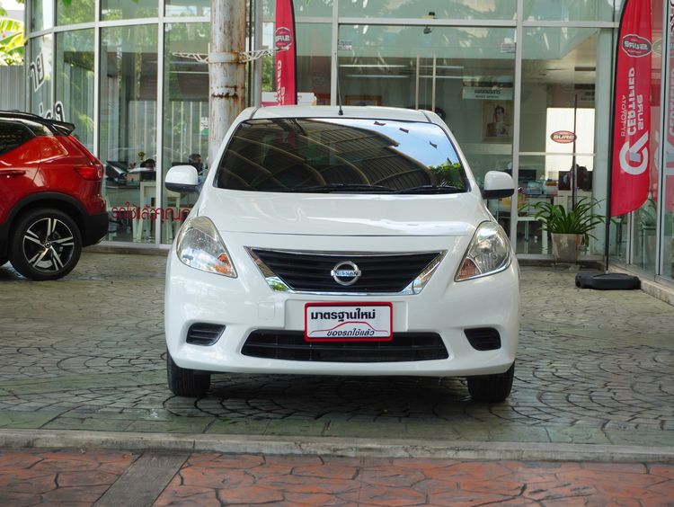 Nissan Almera 2012 1.2 E Sedan เบนซิน ไม่ติดแก๊ส เกียร์อัตโนมัติ ขาว รูปที่ 3