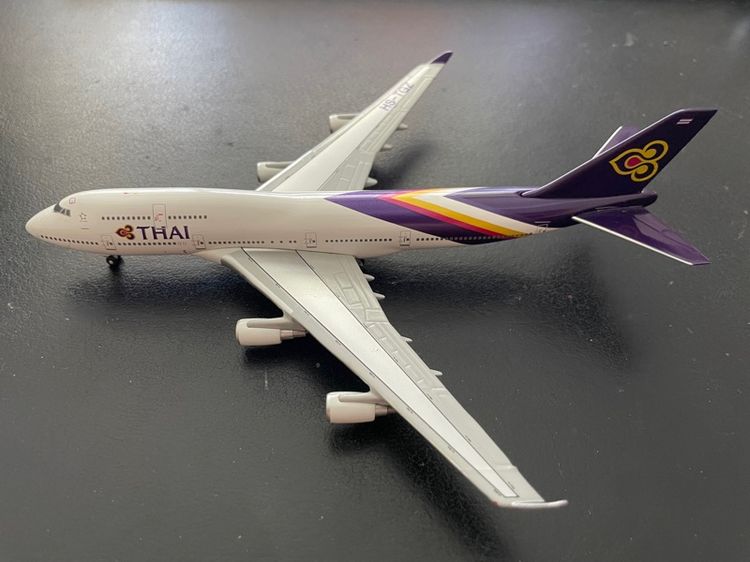 Model Boeing 747-4D7 HS-TGZ ของ Gemini Jets