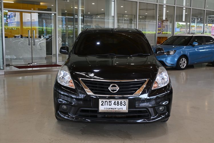 Nissan Almera 2013 1.2 E Sedan เบนซิน ไม่ติดแก๊ส เกียร์อัตโนมัติ ดำ รูปที่ 2