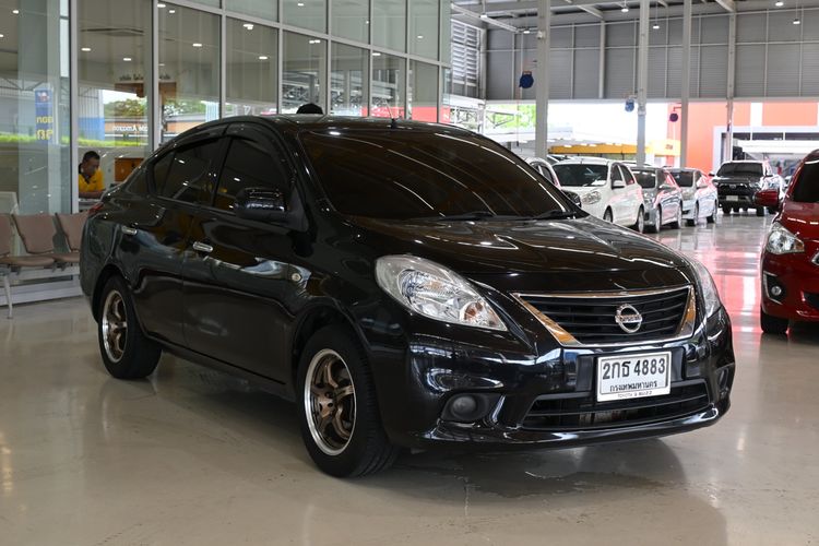 Nissan Almera 2013 1.2 E Sedan เบนซิน ไม่ติดแก๊ส เกียร์อัตโนมัติ ดำ รูปที่ 3