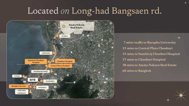 ที่ดินทำเลทองบางแสน 2-3-80.8 ไร่ พร้อมแบบแปลนและ EIA Approved รูปที่ 2