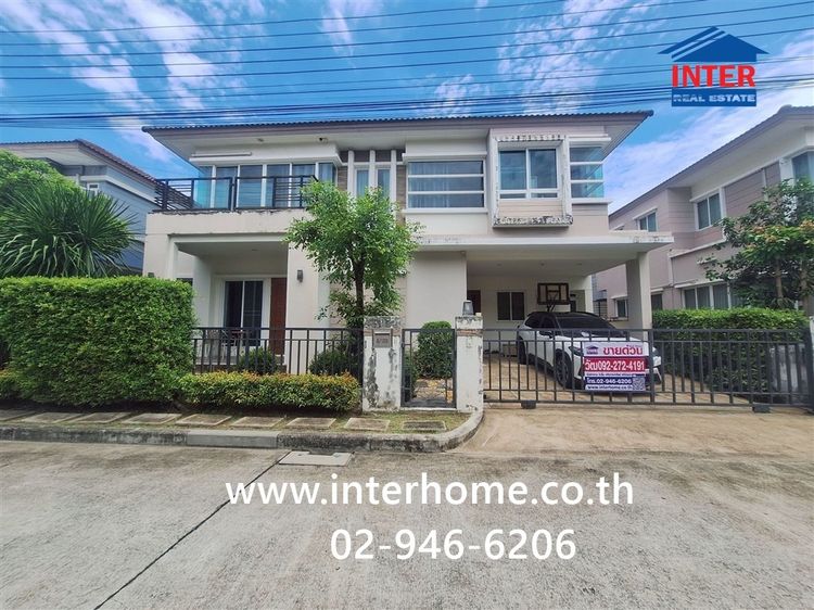 บ้านเดี่ยว 2 ชั้น 60.2 ตร.ว. หมู่บ้านบางกอกบูเลอวาร์ด เทพารักษ์ - วงแหวน ใกล้ตลาดมังกร ถนนเทพารักษ์ ถนนบานา-ตราด เมืองสมุทรปราการ 
