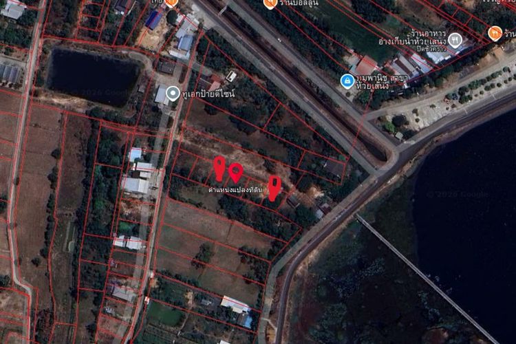 ที่ดินใกล้อ่างเก็บน้ำห้วงเสนง สถานที่ท่องเที่ยวจังหวัดสุรินทร์ มี 3 แปลง