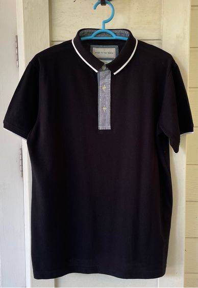 เสื้อโปโล (Polo Shirt) POWER TO THE PEOPLE (M) มือสอง