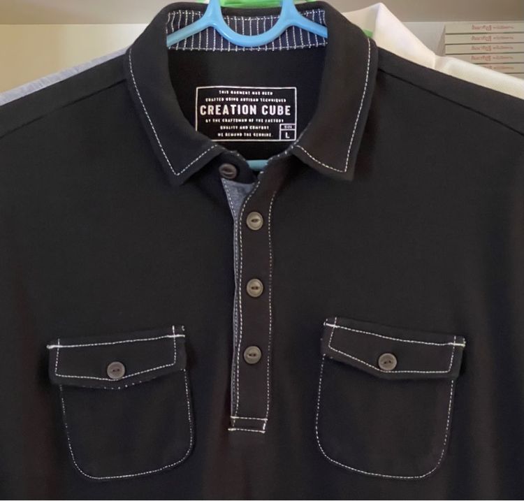 เสื้อโปโล (Polo Shirt) CREATION CUBE (L) มือสอง รูปที่ 3