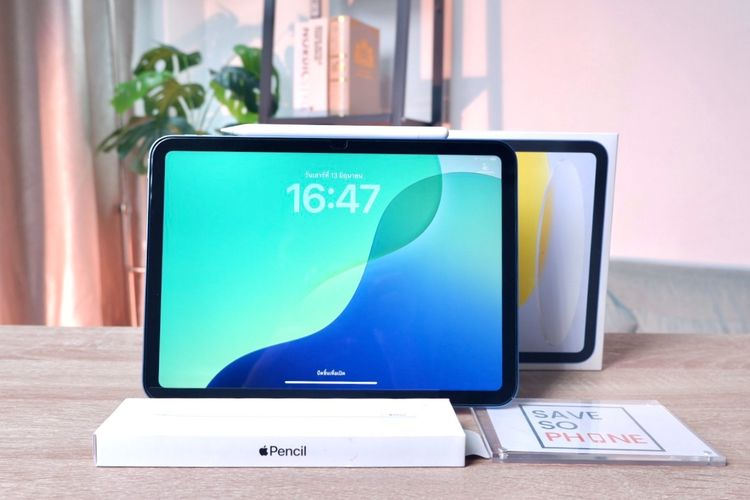 iPad Gen11 A16 128Gb Wi-Fi + A.Pencil (USB-C) สี Blue เครื่องสวย ราคาเพียง 12,500.- มีประกันร้าน 60 วัน รูปที่ 2