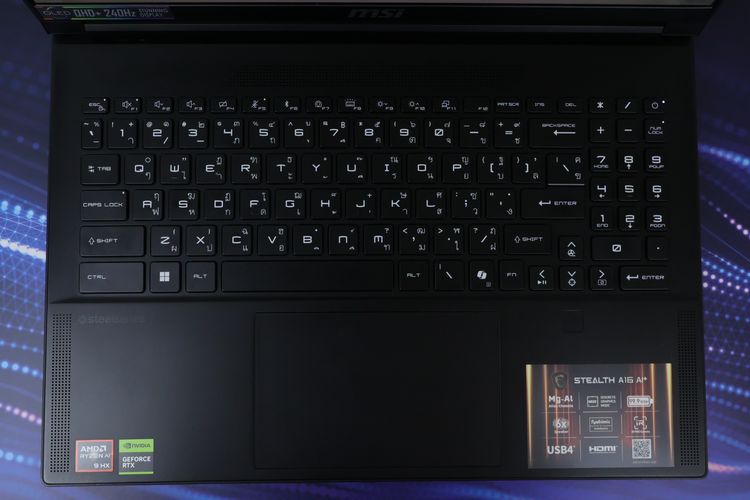 MSI STEALTH A16 AI PLUS Ryzen AI 9 HX 370.RTX 5080 RAM64.2TB รูปที่ 4