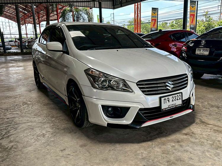 Suzuki Ciaz 2018 1.2 GL Sedan เบนซิน ไม่ติดแก๊ส เกียร์อัตโนมัติ ขาว รูปที่ 3