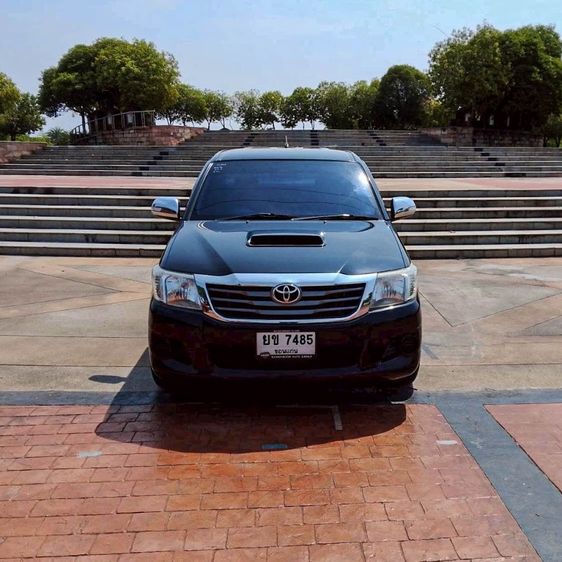Toyota Hilux Vigo Champ 2015 Smart Cab 2.5 E Pickup ดีเซล ไม่ติดแก๊ส เกียร์ธรรมดา ดำ รูปที่ 2