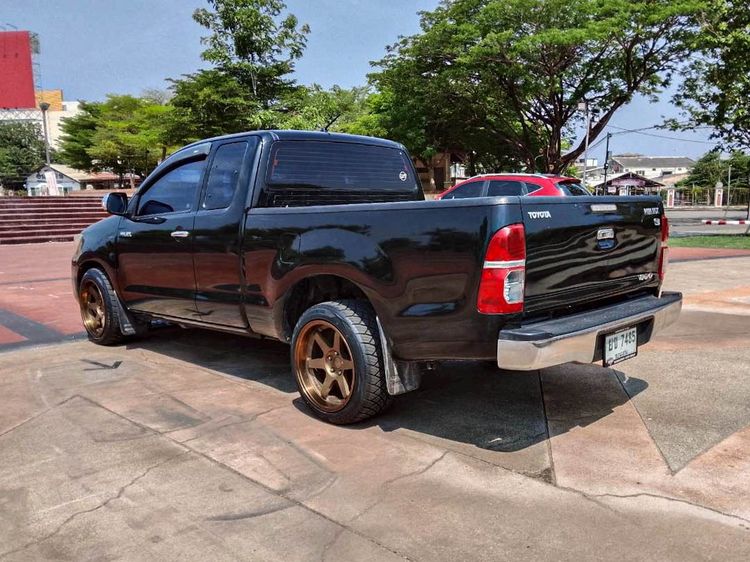 Toyota Hilux Vigo Champ 2015 Smart Cab 2.5 E Pickup ดีเซล ไม่ติดแก๊ส เกียร์ธรรมดา ดำ รูปที่ 4