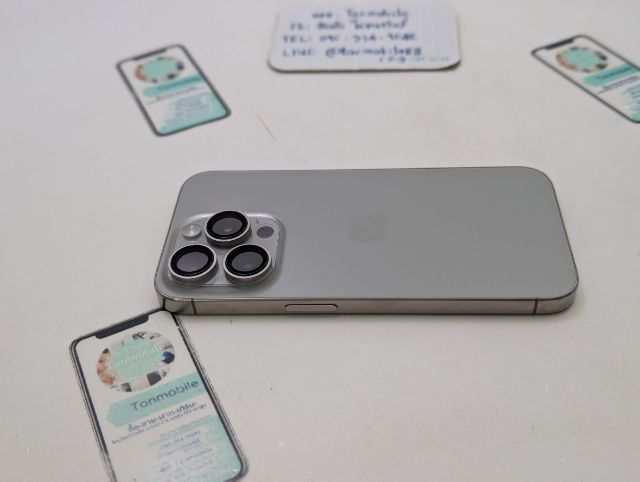 ขาย เทิร์น iPhone 15 Pro 128 GB Natural Model VC มีตัวเครื่องอย่างเดียว ไม่มีอุปกรณ์อื่น สุขภาพแบต 82 ขายตามสภาพ เพียง 15,990 บาท ครับ  รูปที่ 3
