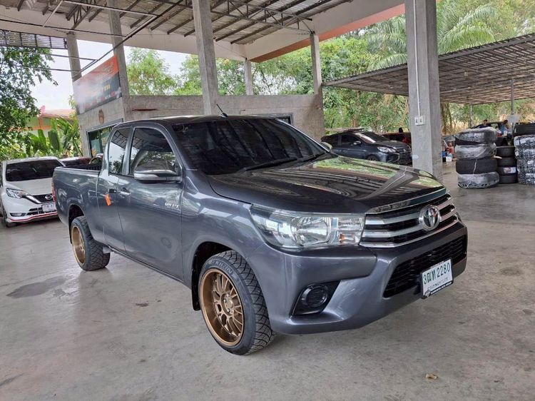 Toyota Hilux Revo 2016 2.4 J Plus Pickup ดีเซล ไม่ติดแก๊ส เกียร์ธรรมดา เทา รูปที่ 3