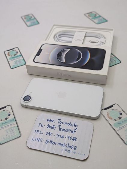 128 GB ขาย เทิร์น iPhone 16e 128 ศูนย์ไทย สภาพใหม่เอี่ยม อุปกรณ์ครบยกกล่อง สุขภาพแบต 100 ประกันยาว 7 เดือน เพียง 13,990 บาท ครับ 
