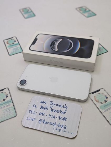 ขาย เทิร์น iPhone 16e 128 ศูนย์ไทย สภาพใหม่เอี่ยม อุปกรณ์ครบยกกล่อง สุขภาพแบต 100 ประกันยาว 7 เดือน เพียง 13,990 บาท ครับ 
 รูปที่ 2