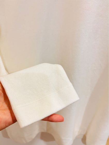 UNIQLO HEATTECH เสื้อฮีทเทคคอเต่าผ้าฟสีซ สีขาว ผู้หญิง ไซส์ L มือสอง สภาพดี รูปที่ 6