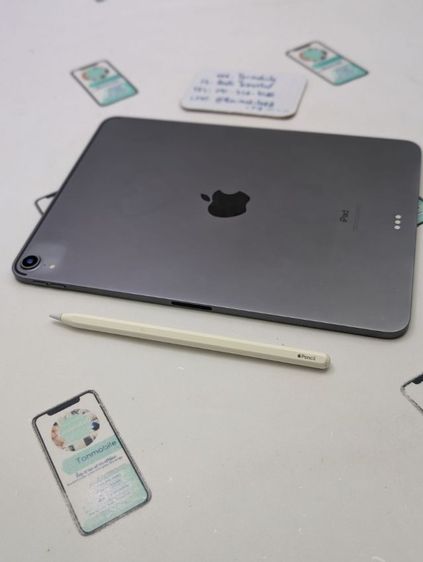 iPad Pro 11 2018 Wifi 64 Gb Gray ศูนย์ไทย มีตัวเครื่องอย่างเดียว ไม่มีอุปกรณ์อื่น พร้อม Apple Pencil Gen 2 เพียง 6,990 บาท เท่านั้น ครับ 