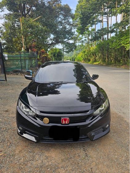 Honda Civic 2016 1.5 Turbo Sedan เบนซิน ไม่ติดแก๊ส เกียร์อัตโนมัติ ดำ รูปที่ 3