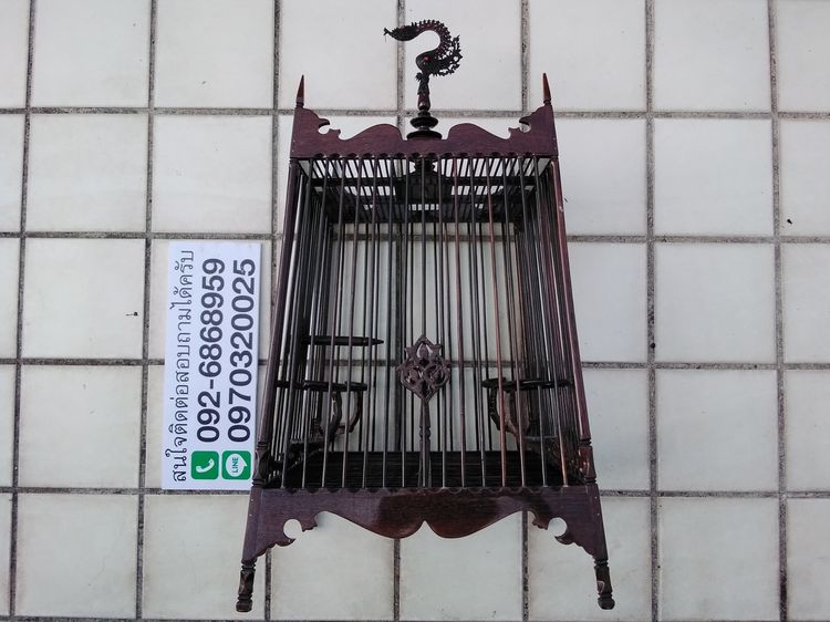 ขายกรงนกสวย ไม้ขาวดำ ขาย5500บ.