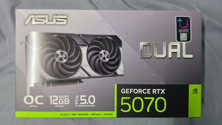 ASUS GEFORCE RTX 5070 DUAL O12G - 12GB GDDR7