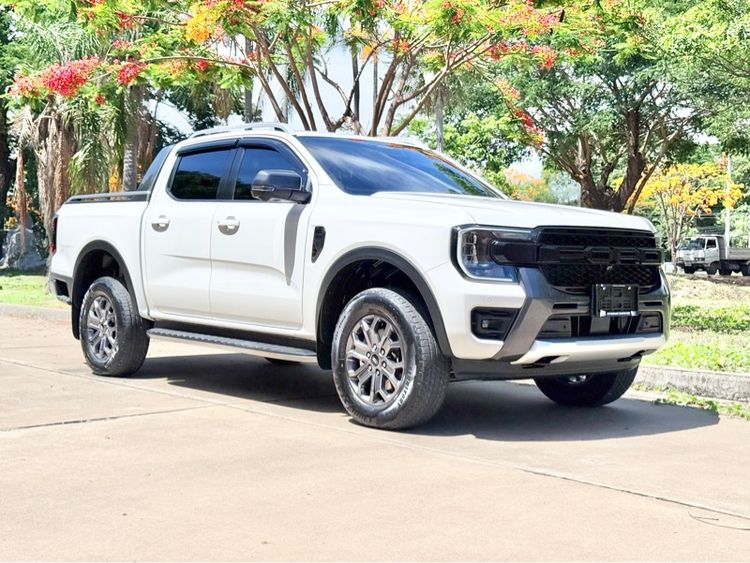 รถ Ford Ranger 2.0 Turbo Hi-Rider Wildtrak สี ขาว