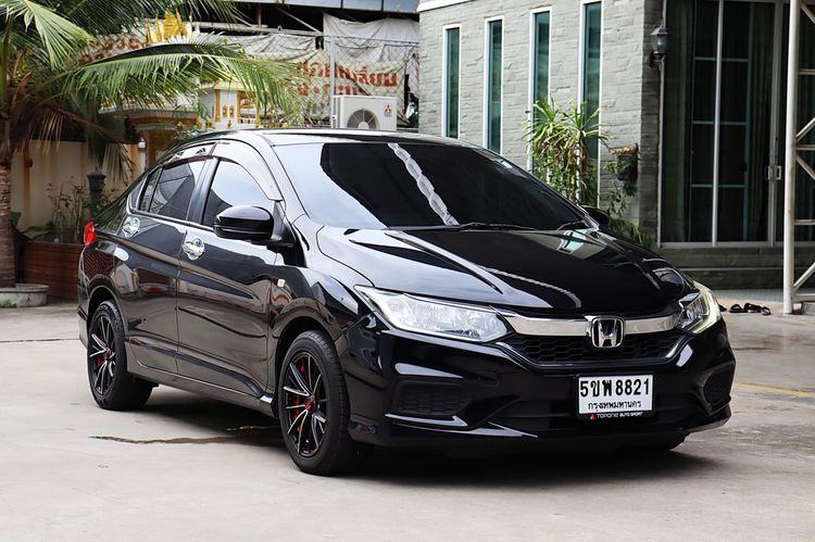 Honda City 2019 1.5 V Plus i-VTEC Sedan เบนซิน เกียร์อัตโนมัติ ดำ รูปที่ 3