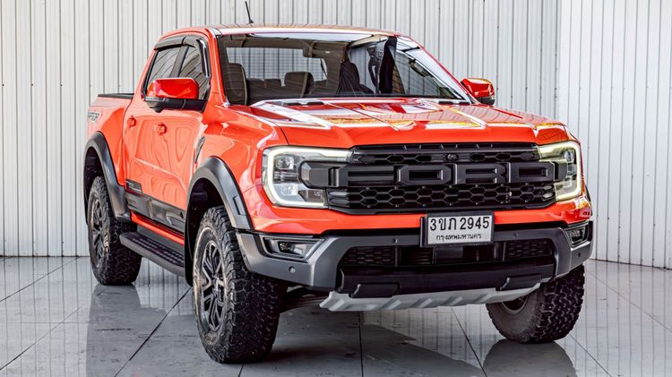 Ford Ranger 2023 2.0 Raptor 4WD Pickup ดีเซล ไม่ติดแก๊ส เกียร์อัตโนมัติ ส้ม