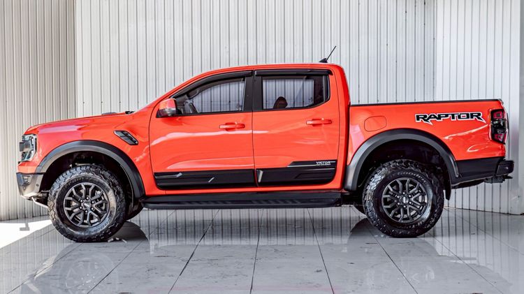 Ford Ranger 2023 2.0 Raptor 4WD Pickup ดีเซล ไม่ติดแก๊ส เกียร์อัตโนมัติ ส้ม รูปที่ 3