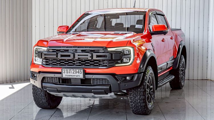Ford Ranger 2023 2.0 Raptor 4WD Pickup ดีเซล ไม่ติดแก๊ส เกียร์อัตโนมัติ ส้ม รูปที่ 2