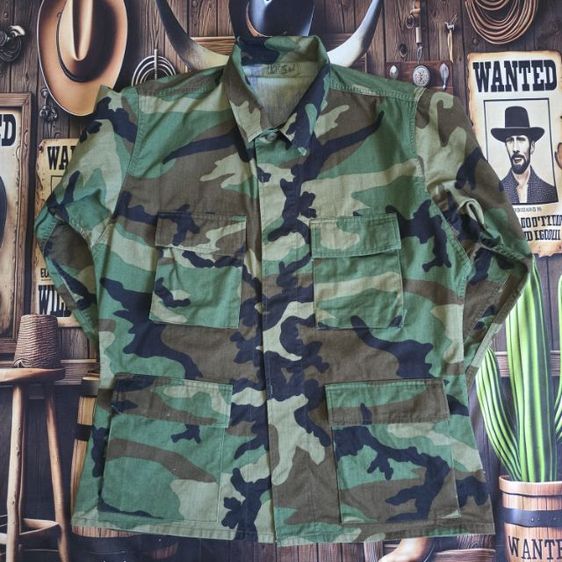  เสื้อทหาร Woodland Camo US Army Combat Jacket แท้ มือสอง รูปที่ 2