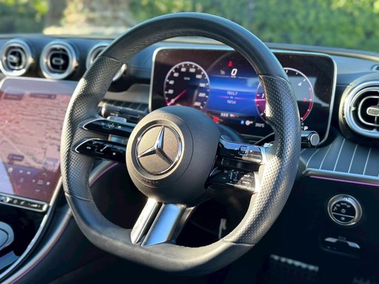 Mercedes-Benz C-Class 2022 C220 Sedan ดีเซล ไม่ติดแก๊ส เกียร์อัตโนมัติ ดำ รูปที่ 4