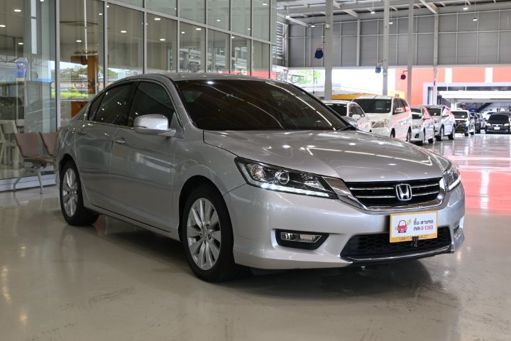 Honda Accord 2013 2.0 EL Sedan เบนซิน ไม่ติดแก๊ส เกียร์อัตโนมัติ บรอนซ์เงิน รูปที่ 3