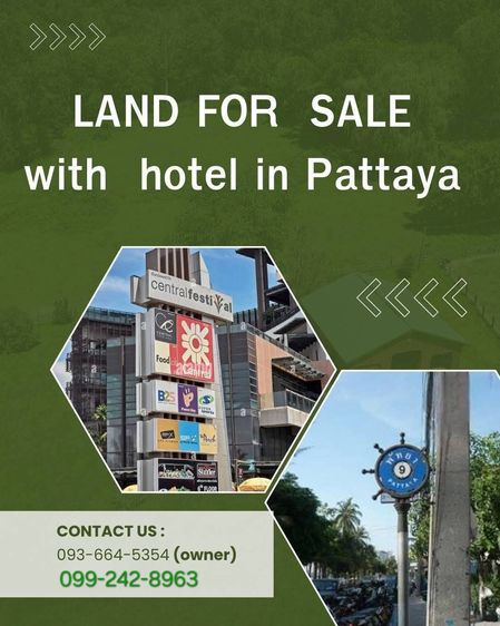 Land and hotel for sale Pattaya 
