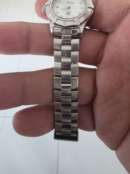 tag heuer aquaracer waf 1415 ladysize หน้าขาวหลักเพชร. รูปที่ 8