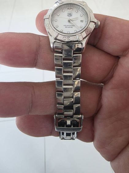 tag heuer aquaracer waf 1415 ladysize หน้าขาวหลักเพชร. รูปที่ 6