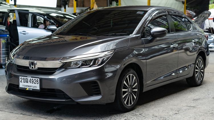 Honda City 2021 1.0 SV Sedan เบนซิน ไม่ติดแก๊ส เกียร์อัตโนมัติ เทา รูปที่ 2