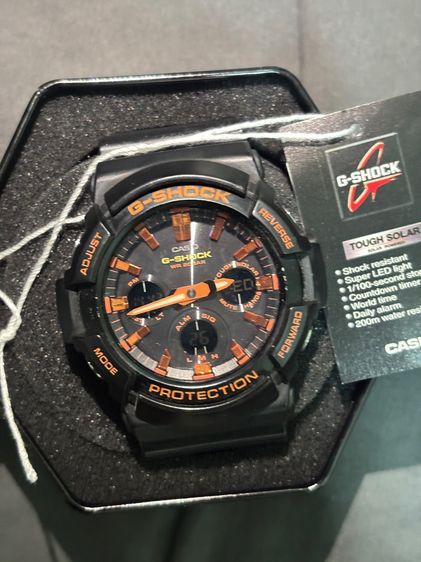 G-shock gas-100br สีดำส้ม