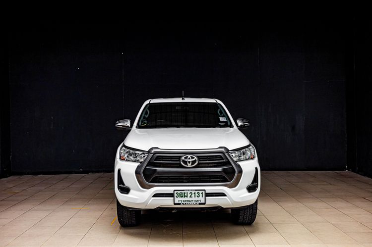 Toyota Hilux Revo 2021 Smart Cab 2.4 Entry Prerunner Pickup ดีเซล ไม่ติดแก๊ส เกียร์ธรรมดา ขาว รูปที่ 2