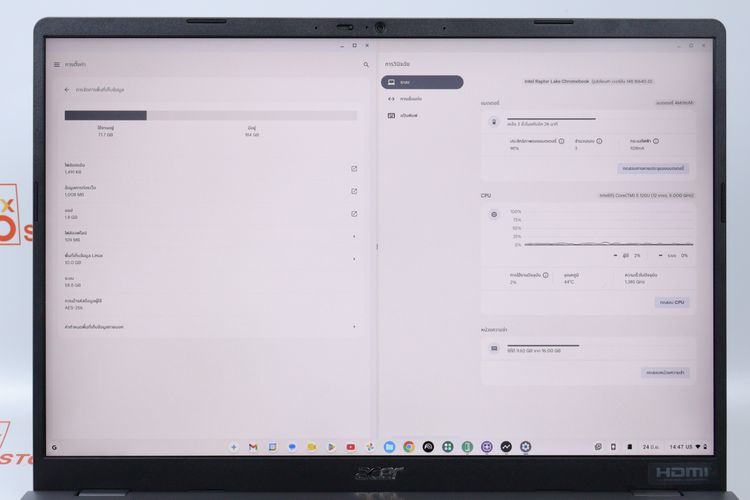 ACER Chromebook Plus 516 CB516 Core 5 120U Ram 16GB.256GB รูปที่ 2