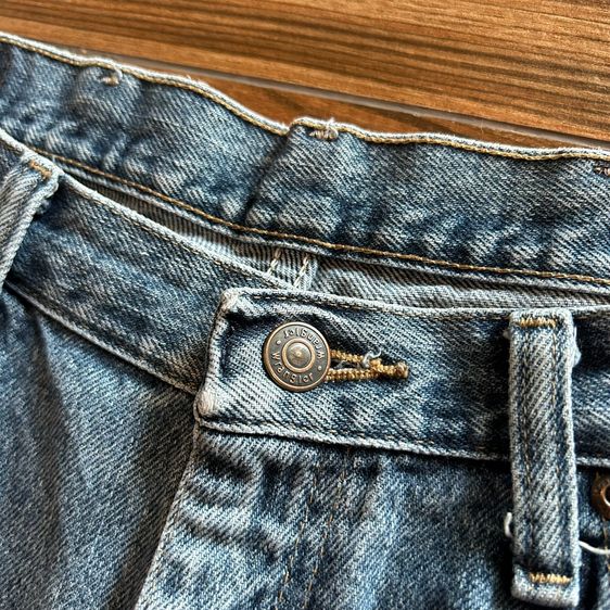 👖★ Wrangler Premium Quality ★ ของแท้💯 Vintage Blue Wash Regular Fit (Straight Leg) รูปที่ 4